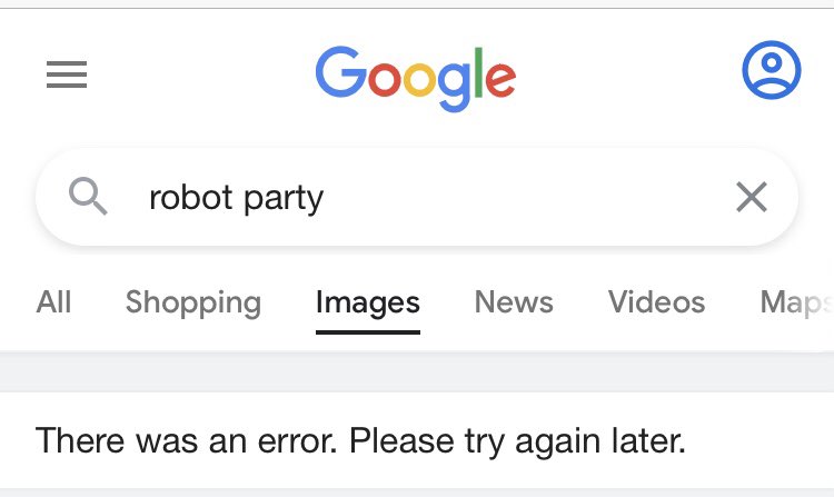 aphonik's tweet image. The robots don’t want us seeing pics of their parties. WHAT ARE THEY TRYING TO HIDE?? #google #robotparty