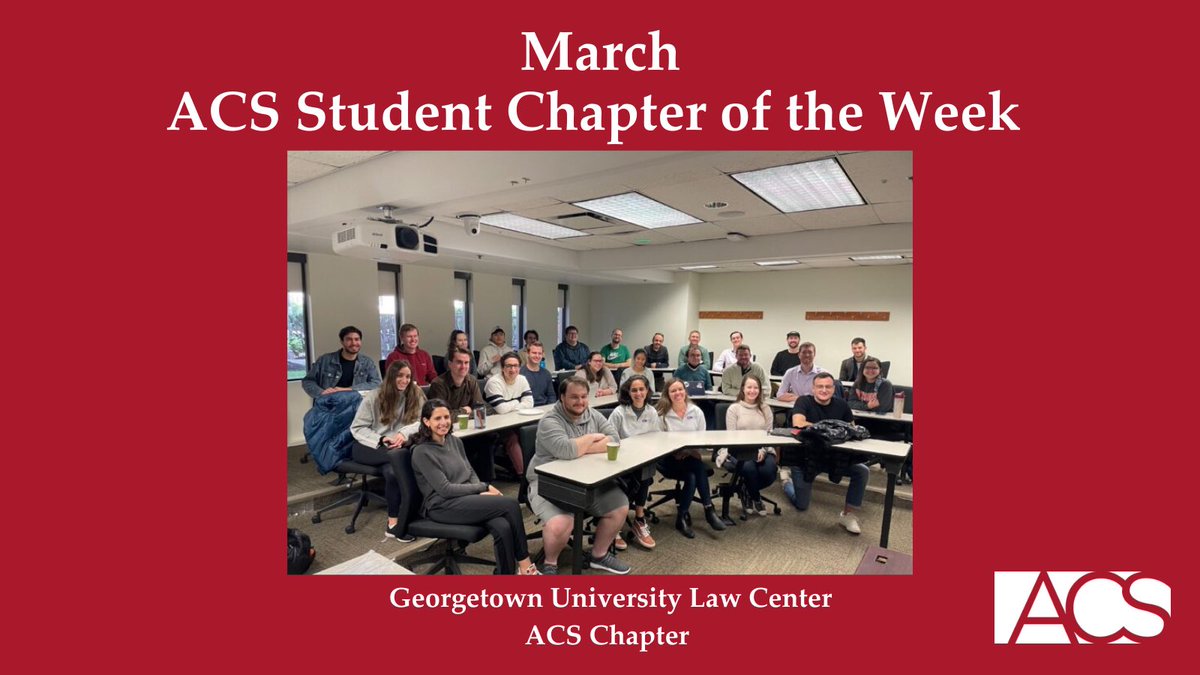 ACSstudents's tweet photo. ICYMI: Itβs #fbf and itβs time for a recap of this semester! π€ Read all about this semester's ACS #StudentChapterOfTheWeek features on our website. Thank you all for your incredible work! β¨ https://t.co/3V8uHrDhSp