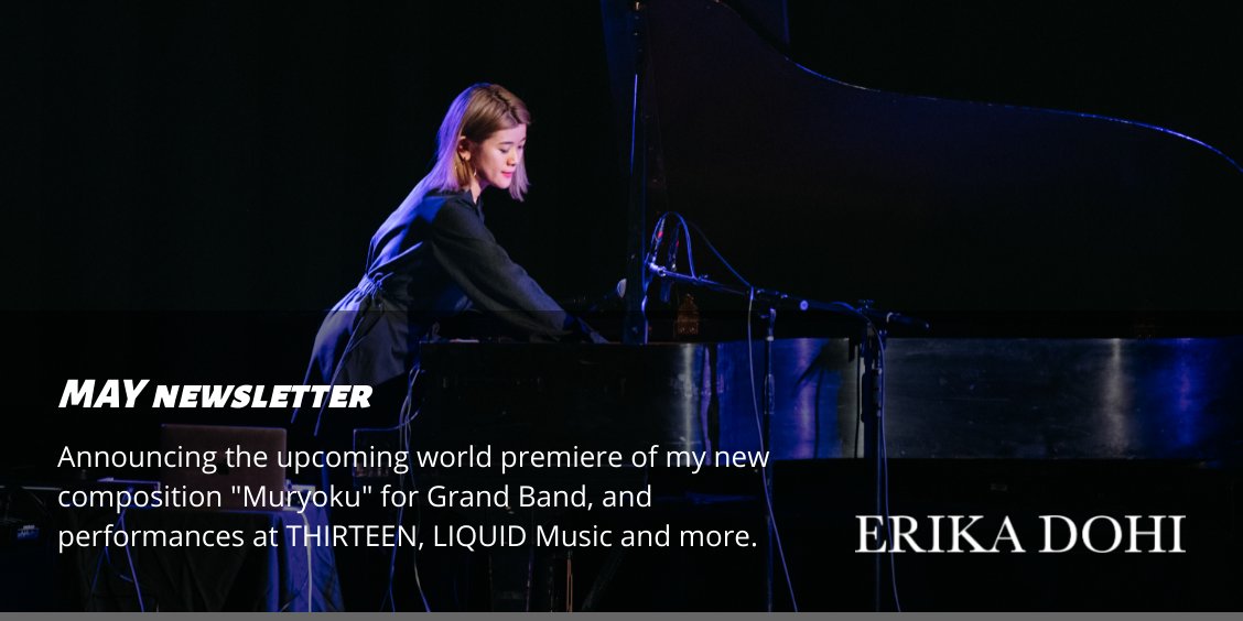 Announcing the upcoming world premiere of my new composition "Muryoku" for Grand Band, and performances at THIRTEEN, LIQUID Music and more. - mailchi.mp/04cc0d18b679/t…