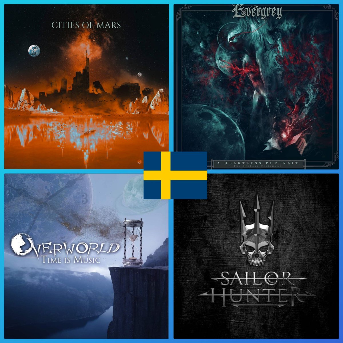 NEW RELEASES THIS WEEK! <a href="/EVERGREYSWEDEN/">Evergrey</a> <a href="/CitiesMars/">Cities of Mars</a> <a href="/OverworldBand/">Overworld</a> <a href="/SailorHunter/">SHR</a> 🇸🇪