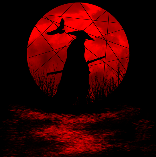 wolperndath's tweet photo. Lone Samurai
One of my first drawings in this type of 2D wallpaper style. (Full resolution available somewhere else)
#samurai #moon #red #redmoon #raven #sword #katana #cut #slice #drawing #DigitalArtist #digitaldrawing #GraphicDesigner https://t.co/79GbIEJR02