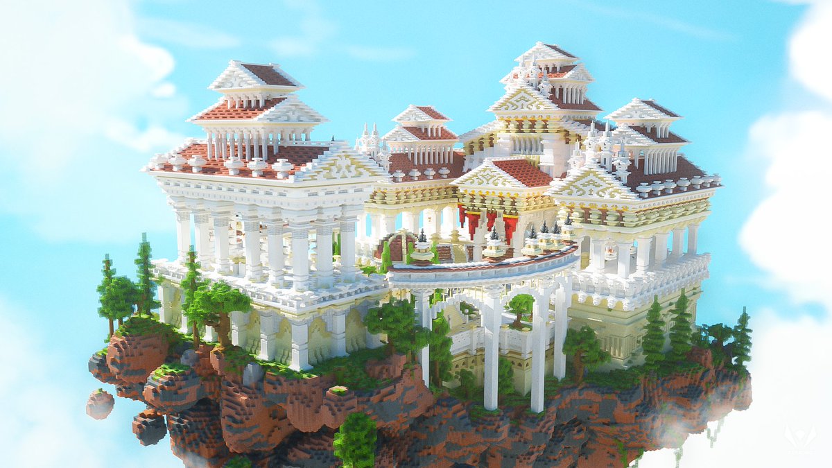 Greek Lobby - for sale More information here: _TwizeR_#3477 Render by: @_InareQ & @_TerrorQ #Minecraft #Minecraftbuilds #minecraft建築コミュ #Minecraft軍事部