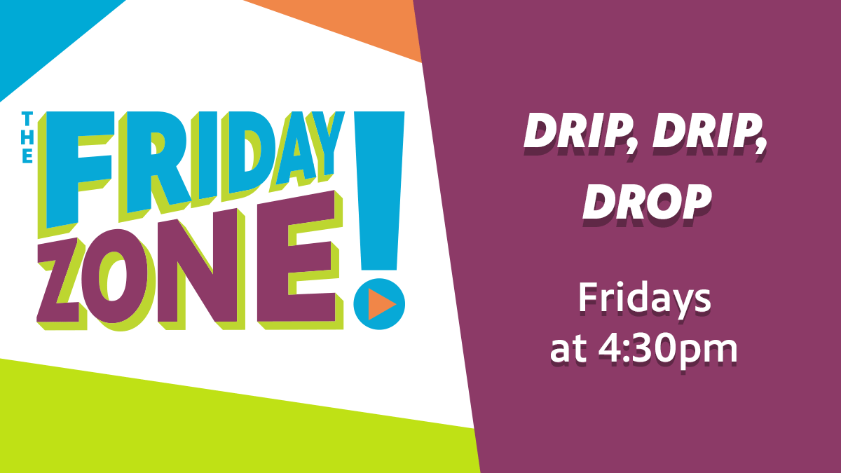 Today on an ALL NEW episode of The Friday Zone- The Terre Haute Children’s Museum shares a rainy demonstration that you can try at home. On The Playlist, Koo Koo Kanga Roo gets sticky with some Super Squid Ink. Visit the Island of the Blue Dolphins.