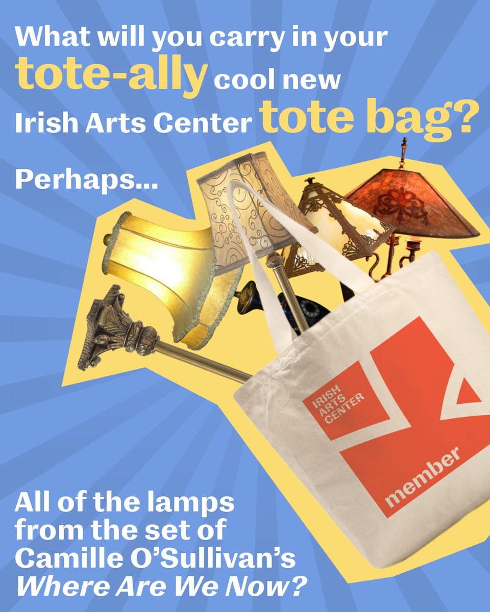 IrishArtsCenter's tweet photo. #FBF to the opening show of the #newIAC 🛋️, and final call for our tote-ally cool gift offer: today's the last day new members will receive an IAC tote bag upon joining at the $75 level or above. To see all the benefits of membership & to sign up, visit https://t.co/asUXME5Sdb 🧡 https://t.co/SHCZ1oBrAD