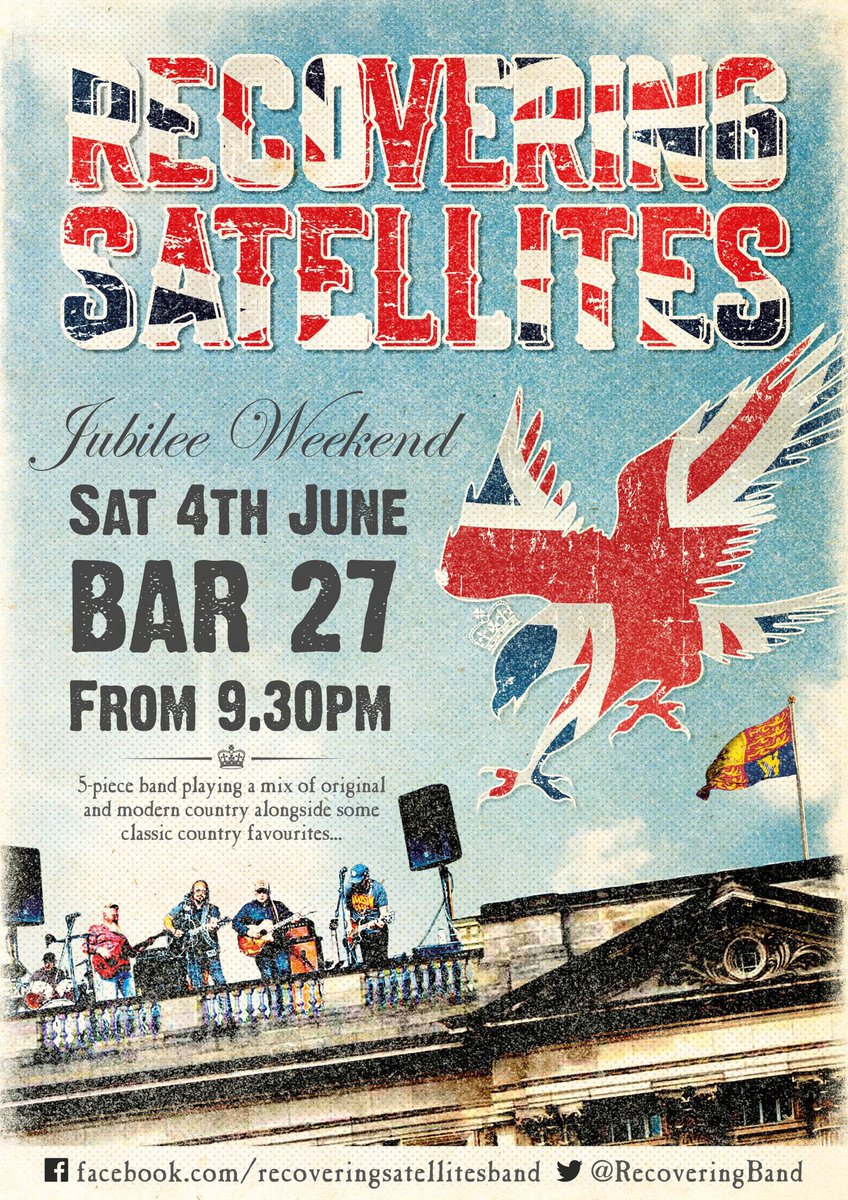 🇬🇧 Who’s ready for a JUBILEE PARTY ya’lll 🍸
Join us under the neon lights at Bar 27 on Saturday 4th June - FREE ENTRY! 🇬🇧
.
📍 Bar 27 Bridgwater | 9:30 PM 🇬🇧 #ukcountry #countrymusic #JubileeCelebration #bar27 #SOMERSET #livemusic