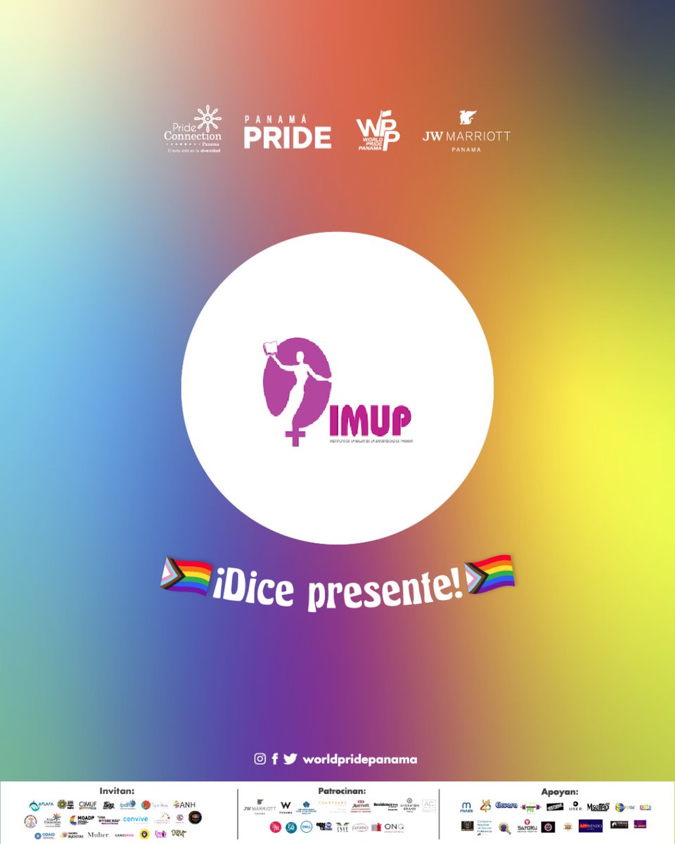 ipdhpanama's tweet photo. ✊🏳️⚧️🏳️🌈 Damos la bienvenida a organizaciones que estarán presente apoyando en el #PmaPride2022
Estén atentxs a las actividades que estaremos publicando🤗
❤🧡💛💚💙💜
#ipdh #TodasDistintasTodasFamilias #WPP22 #PRIDE #lgbt #ipdhpanama https://t.co/xXGJeIzlPz