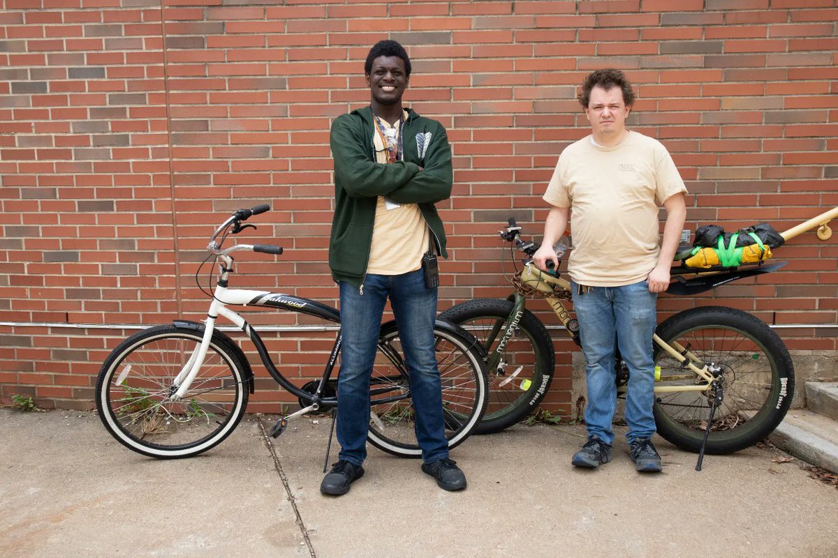 facilities_wmu's tweet photo. It's National Bike to Work Day, so our team decided to get as many people as were able to bike to work today! Some traveled farther than others, and some even bike to work every day. But most importantly, we all had fun! Did any of you bike to @westernmichu today?! 🚲 https://t.co/0S5aZHEtwD