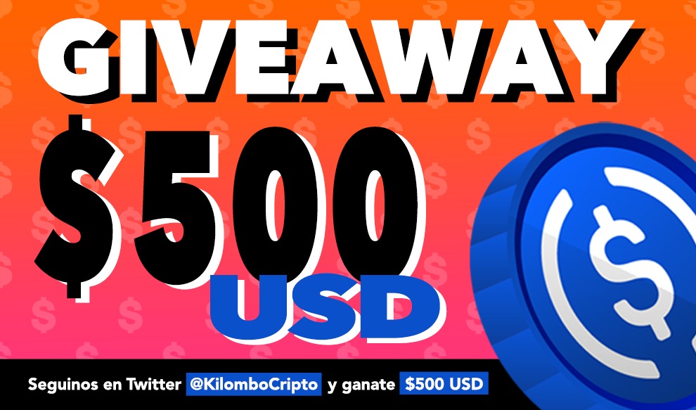 🚨 #Giveaway ¡GANATE $500 USDC! 🚨

¿Cómo participar?👇

1️⃣  SEGUIR a @KilomboCripto
2️⃣  RT 🔄 y mencioná a 3 amigos ❤️ 

📣 El GANADOR será anunciado el viernes 27 de mayo