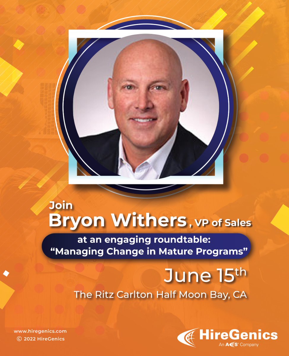 HireGenics's tweet photo. Come and say hello! This June 15th, join us at the Enterprise Roundtable hosted by the Club VMSA at The Ritz of Half Moon Bay, CA! Register at https://t.co/0L9QMujEa7
#Hiregenics #clubvmsa #roundtable #enterprise #procurement #talentacquisition https://t.co/4yEjtHpRKU