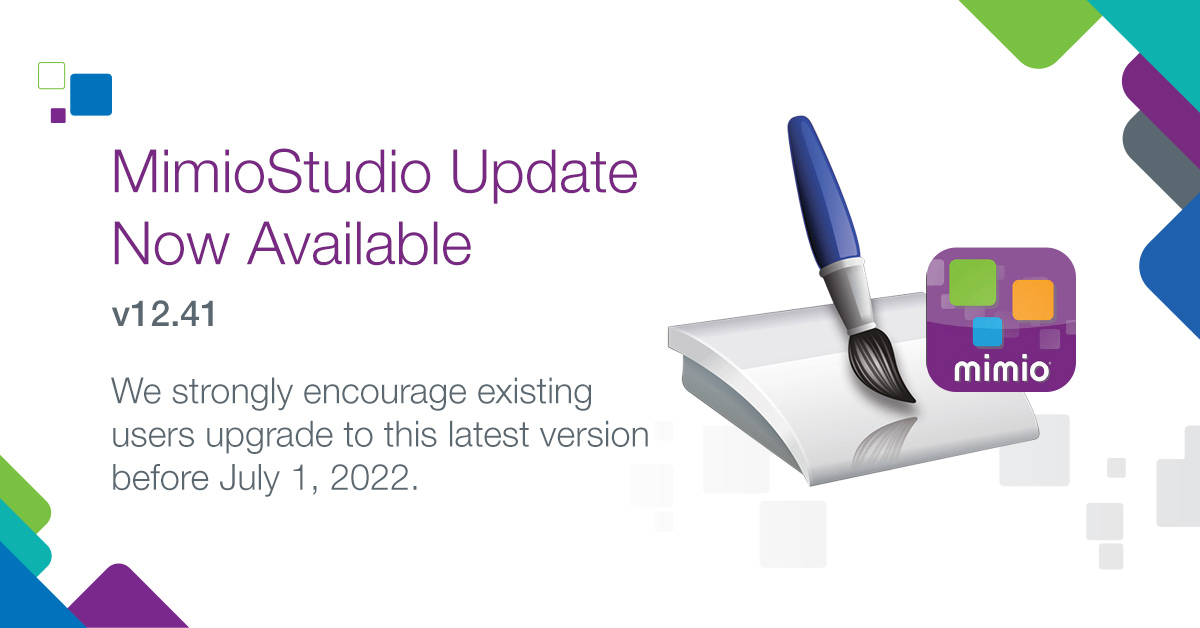 boxlightinc's tweet photo. #MimioStudio update now available! Upgrade this #classroomsoftware before July 1, 2022. To download, click here: https://t.co/8X1jGA0TYN
#BoxlightMimio #educationsoftware #edtech #edtechchat #Boxlight #Boxlight_solutions https://t.co/d0sy123Jf5