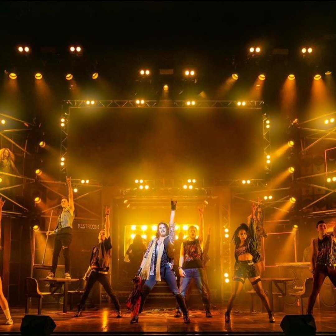 Great to have the team from @rockofagesuk here for their prep days recently, working alongside @bcracknell for lighting design. Don't miss the opportunity to belt out those classic rock anthems! rockofagesmusical.co.uk Photo Credit: @rockofagesuk #slx #rockofages #eventprofs