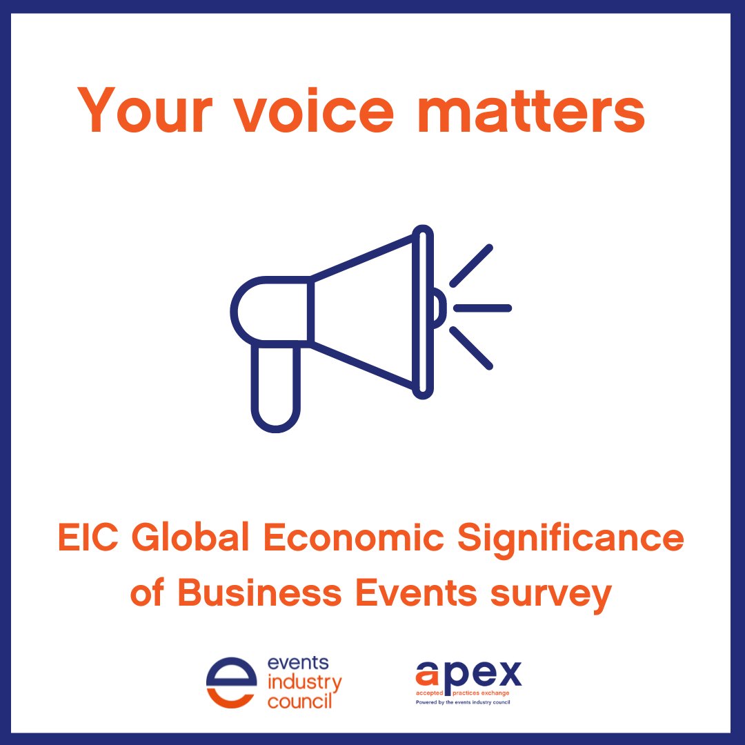 #Businessevents are a major contributor to the global economy but we want to understand by just how much. Take part in our Global Economic Significance survey to help us determine the value of meetings. Take part and earn 1 CE credit here -  bit.ly/3N03L4u #eventprofs