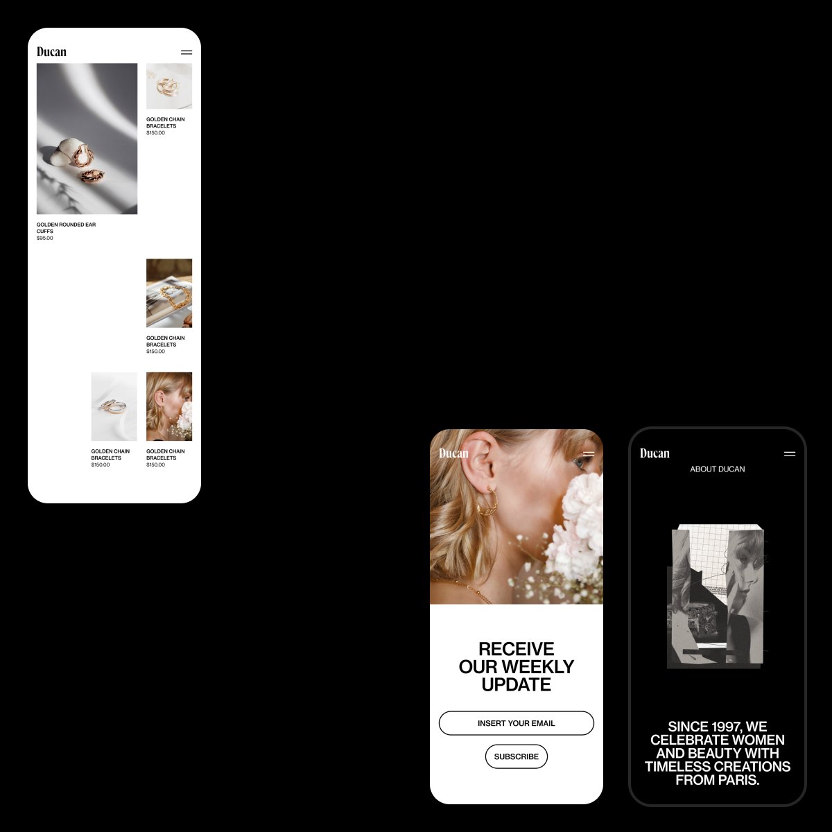 New Design on my Instagram from the recent Ducan Jewelry E-Commerce Design

instagram.com/p/Cdx96f-KcfQ/