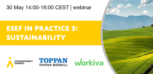 XbrlEurope's tweet photo. a webinar on #ESEF and #CSRD on 30 May (14:00-16:00 CEST) organized by @AccountancyEU with @Toppan_Merrill and @Workiva. Experts will discuss how #ESEF and #CSRD fit into digitising EU capital markets information amongst other topics. Register:
https://t.co/wDd5nnAAaE https://t.co/gJn4Lm4Hid