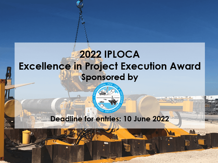 The deadline to submit your entries for the Excellence in Project Execution Award has been extended and is now set for 10 June 2022.
 
The winners will be announced at the IPLOCA Convention in September.
 
Click below for the previous winning entries
iploca.com/awards/excelle…