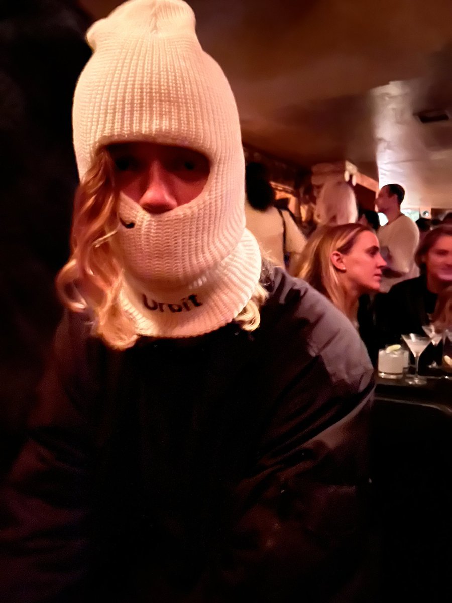 point_dao's tweet photo. The new urbit balaclava in white, modeled by @dagsen https://t.co/6pJf6pKm8f