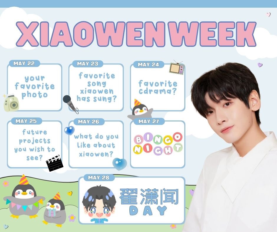 JXGZ_DCTeam's tweet photo. ZHAI XIAOWEN WEEK 🐧

Come and celebrate as we countdown towards #ZhaiXiaowen birthday! Feel free to participate. Let’s show our love and our support together 🥳✨ https://t.co/qFQYbuvN6G