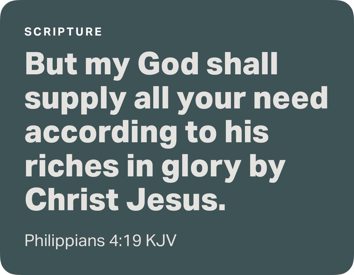 Philippians 4:19 KJV bible.com/bible/1/php.4.…