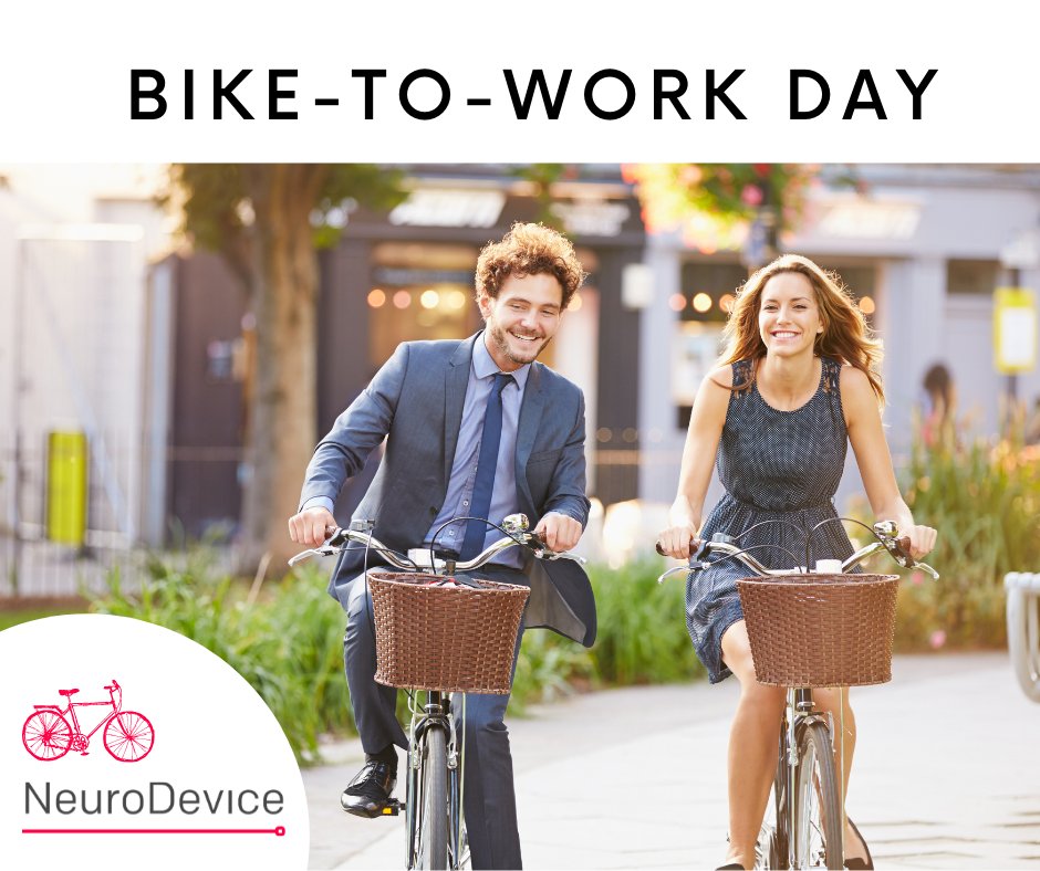 Today we celebrate Bike to Work Day🚴🏾🚴🏾‍♂️ 
Celebrating this day in such a beautiful weather is a pleasure! In addition, a bike is the most planet-friendly means of transport 🌎
Among the Neuro Team there are amateurs of this form of commuting - regardless of the weather or season.