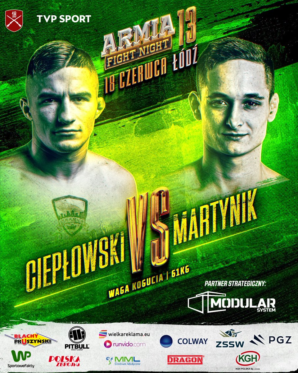 ⚡ CIEPŁOWSKI 🆚 MARTINIK ⚡

18.06 😈
Łódź 🔥
