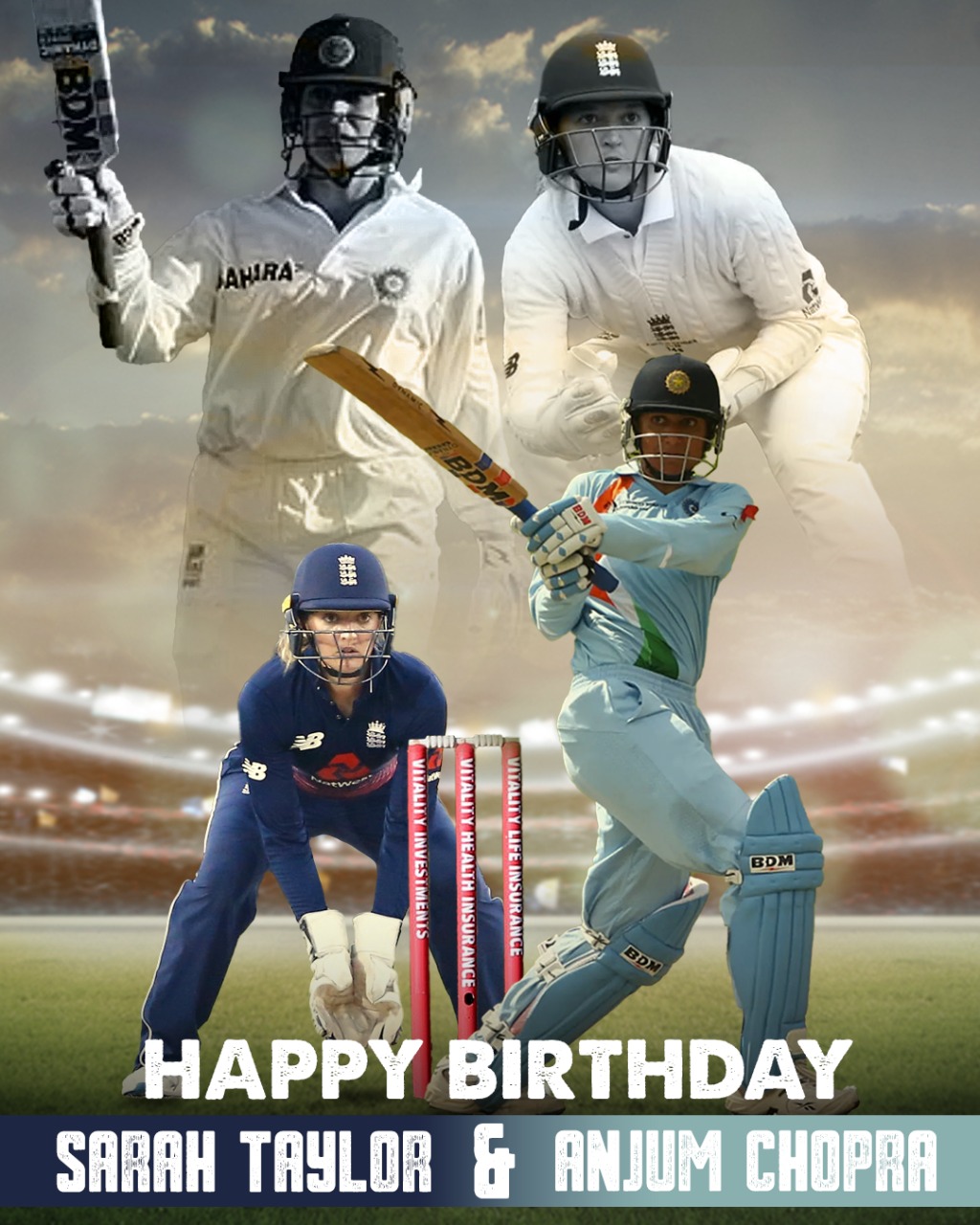 Wishing and Sarah Taylor a very happy birthday! They both are legends of the game.  