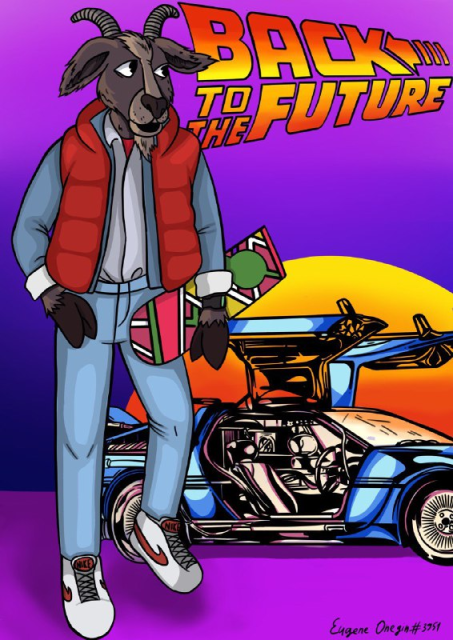 Vladislav_nft's tweet photo. I really love the movie Back to the Future, and I also like 
@GreatGoatsNFT
 . I decided to combine these two sympathies into one. I think you will appreciate my art. Artist: Eugene Onegin#3951 
@suavaetv @xCodeRed5  @kingTitanic @ahwesq 
@jezzworker @SooChromyy @cloudz https://t.co/Cg5HkiFfPx