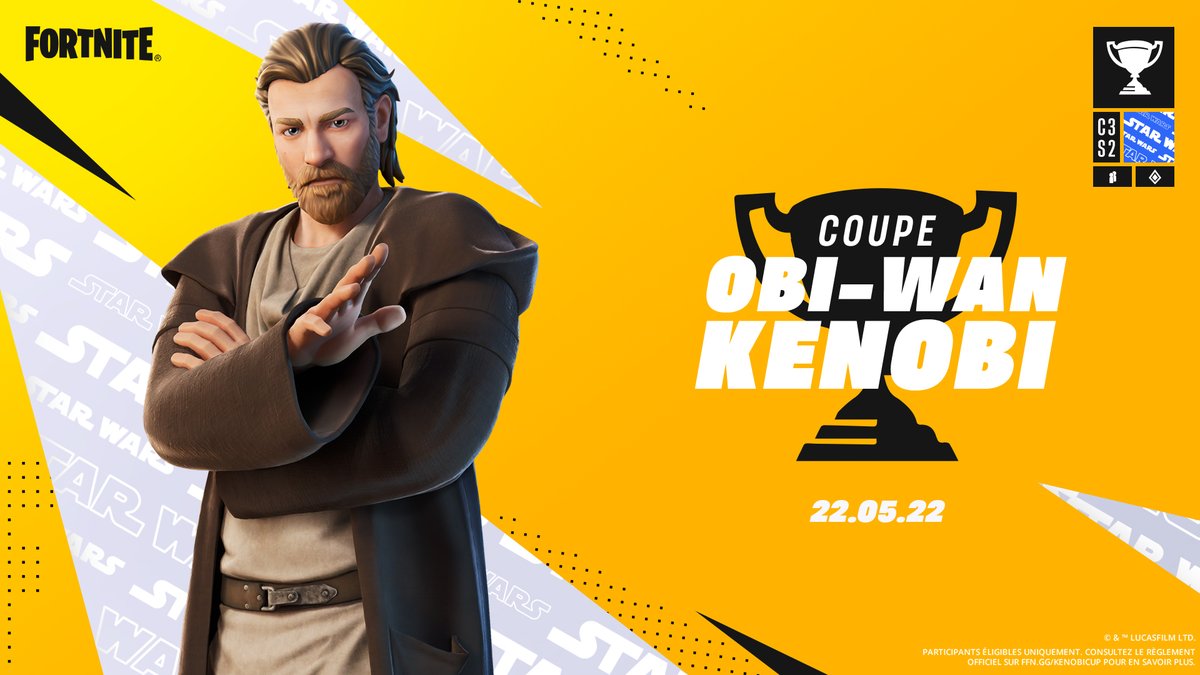 FortniteFR's tweet photo. La Coupe Obi-Wan Kenobi est là !

🗓️ 22 mai
🧑‍🤝‍🧑Duo
🏆 Obi-Wan Kenobi

Plus d'informations : https://t.co/m3JpfmCxj2 https://t.co/QmZimkLISD