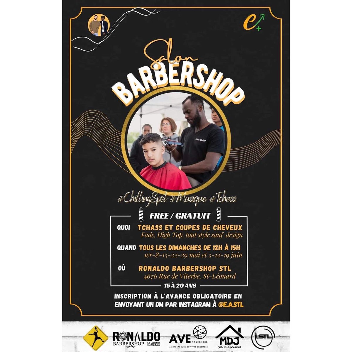 e_a_stl's tweet photo. Notre nouvelle activité de #Barbershop est un grand succès pour l’instant. Nos interventions de proximité sont vraiment exceptionnelles!
Chaque dimanche on vous attend. https://t.co/xSfPADn7L1