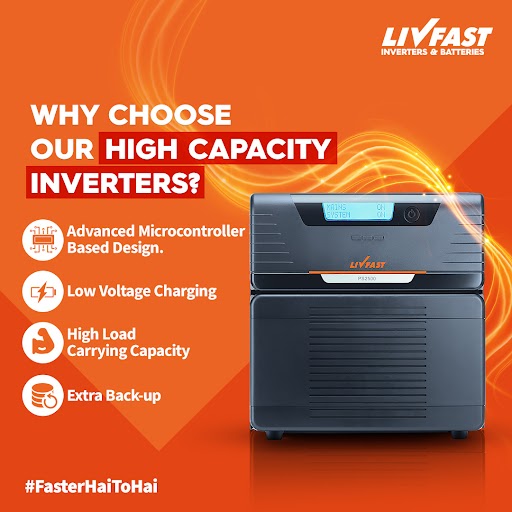 LivfastE's tweet photo. Use #Livfast High Capacity #Inverters for a stable output voltage &amp; frequency with highest reliability standards giving you the ability to run maximum load.
The quest of being better and rising above the ordinary is what drives Livfast. 
#FasterHaiTohHai #Livfastinverter https://t.co/NCZJFXykB6