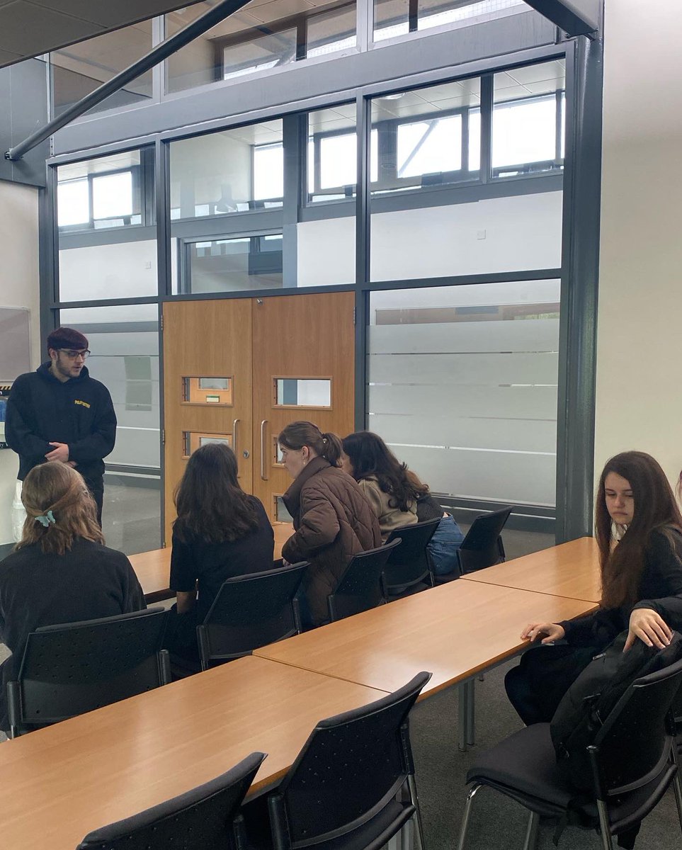 RangeHMedia's tweet photo. Media trip to @edgehill today starting with a lecture on media representations https://t.co/ESXEOFY1T3