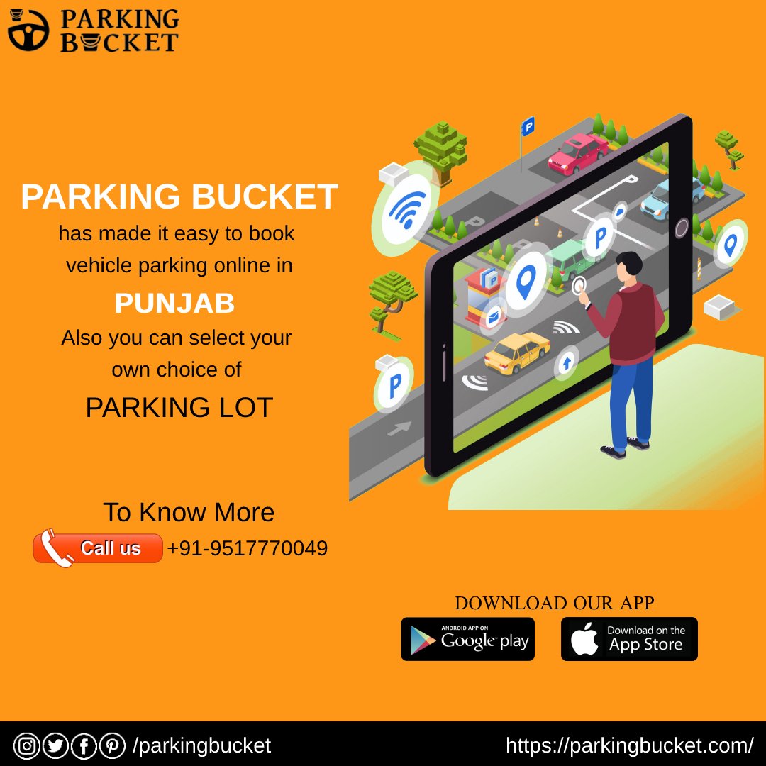 parkingbucket's tweet photo. @parkingbucket is one of the easiest solutions to book your #onlineparking in advance in #Punjab. Go hassle-free with our services.

Download Our App On Play Store (Android)📲
https://t.co/CHrwNt5PCr
Download Our App On App Store (IOS )📲
https://t.co/vR1xnHf4DY

#parkingbucket https://t.co/zCbarEjr0k
