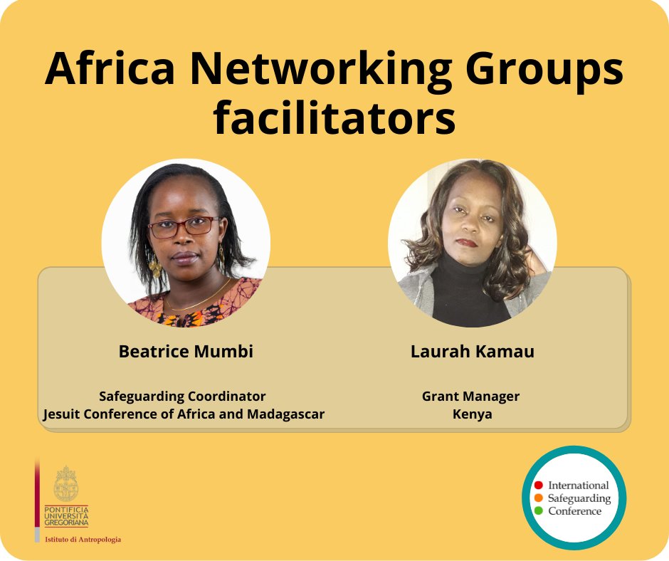 SaferChurch's tweet image. Very interesting reports on #ReportingAbuse from the African Networking Groups and their great facilitators, Beatrice Mumbi &amp;amp; Laurah Kamau. Some outcomes will be shared at the #ISC2022 @UniGregoriana - Thank you for contributing to a #SaferChurch !
