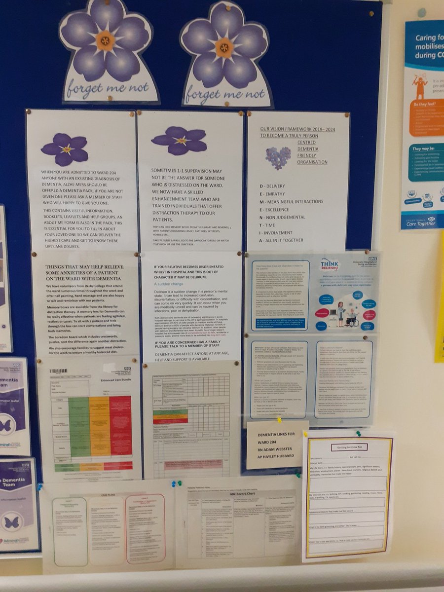 gillogden66's tweet photo. Great useful information on dementia for carers and staff on ward 204. Also love the boredom busters 💕 https://t.co/PzXRtET89q