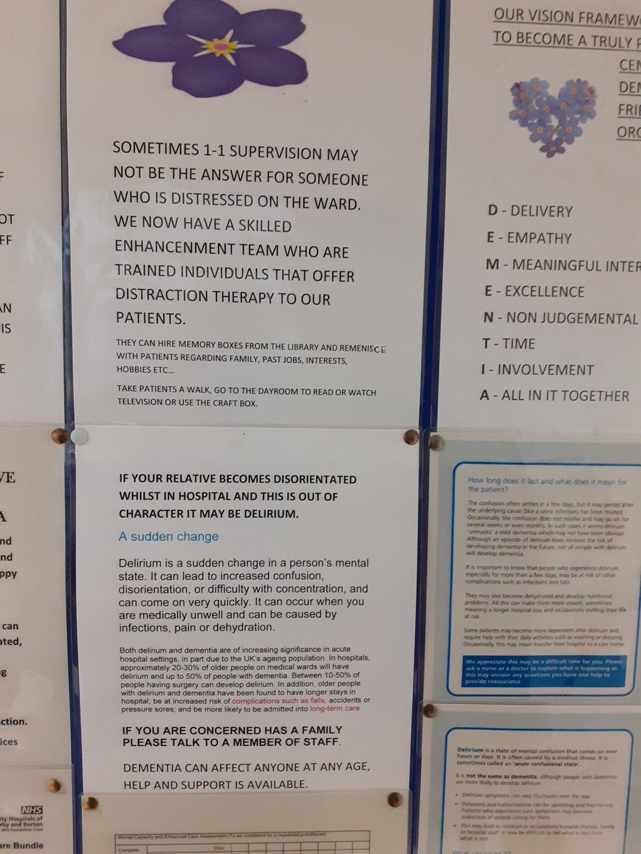 gillogden66's tweet photo. Great useful information on dementia for carers and staff on ward 204. Also love the boredom busters 💕 https://t.co/PzXRtET89q
