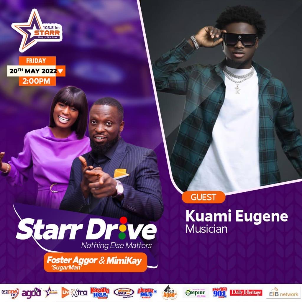 starr1035fm's tweet photo. Today’s edition of the #StarrDrive will be super exciting .
#TaleAway composer @KuamiEugene
Cc @foster_aggor https://t.co/yWXbAAV2RR
