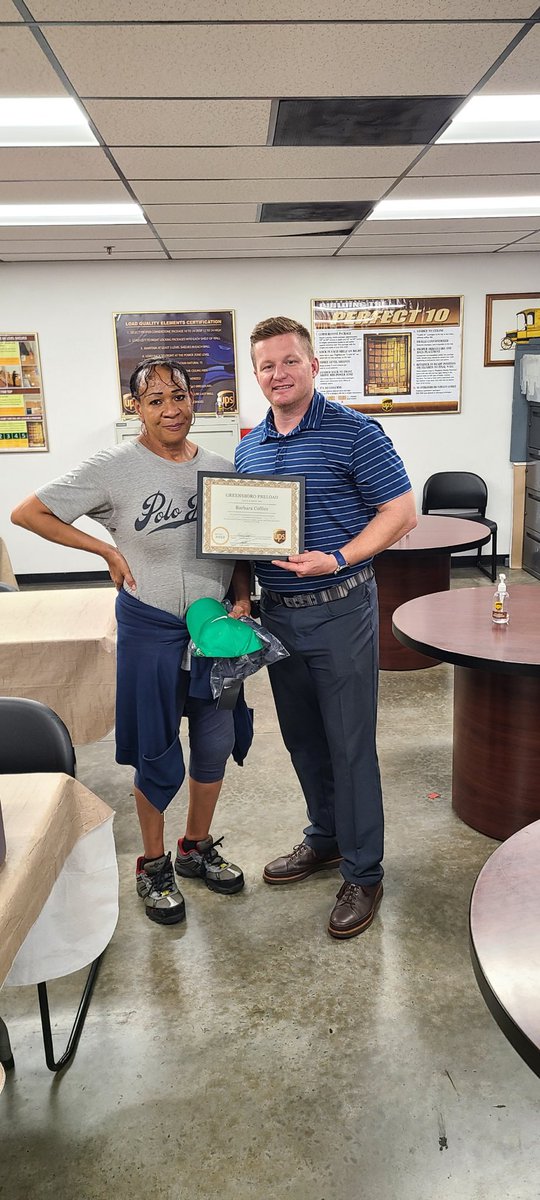 Congratulations to Barbara Collier on making her 30 day seniority!