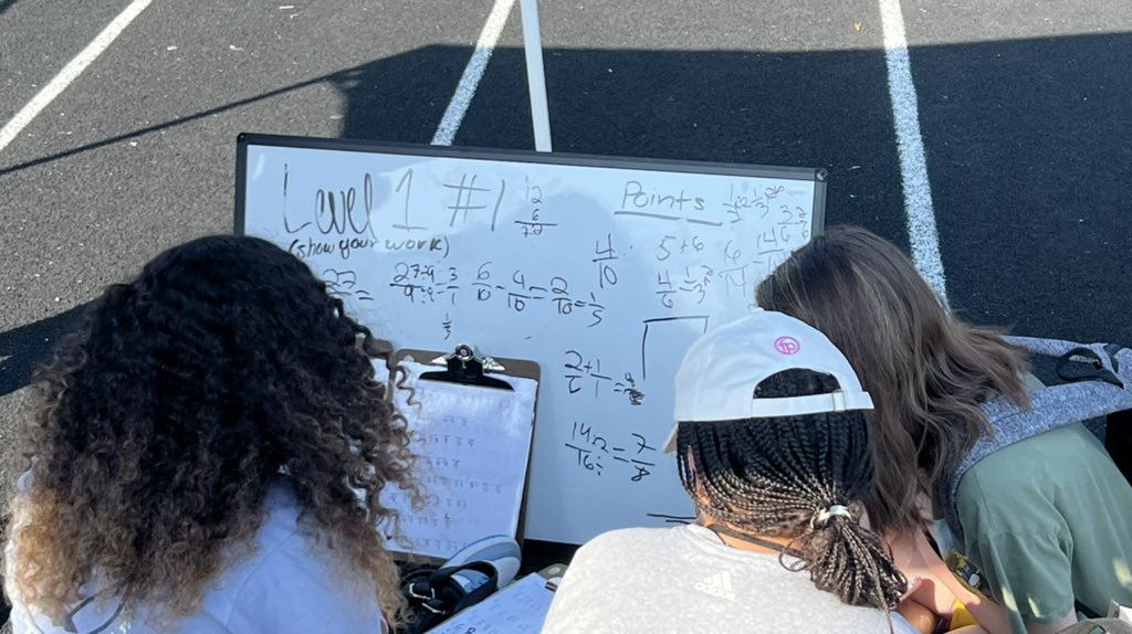 <a href="/MathDayKarns/">Karns Math Day</a> making fractions fun with hangman. #KHsMathFieldDay #y=mx+beavers