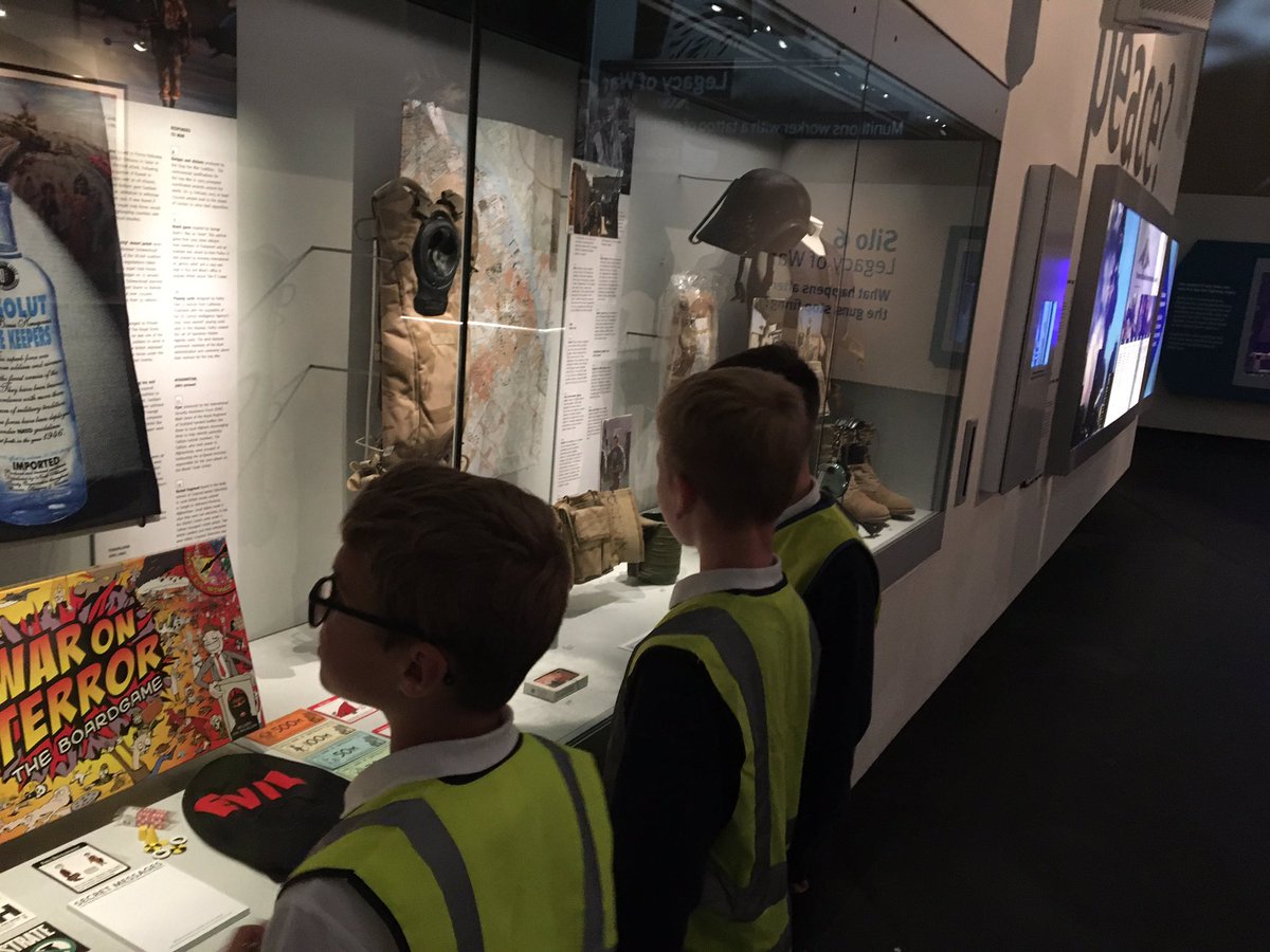 gilllewisclass's tweet photo. Great day at the Imperial War Museum North! So much thought-provoking information to absorb and so many questions from you all! #emptyclassroomday https://t.co/hHxVriq6ZV
