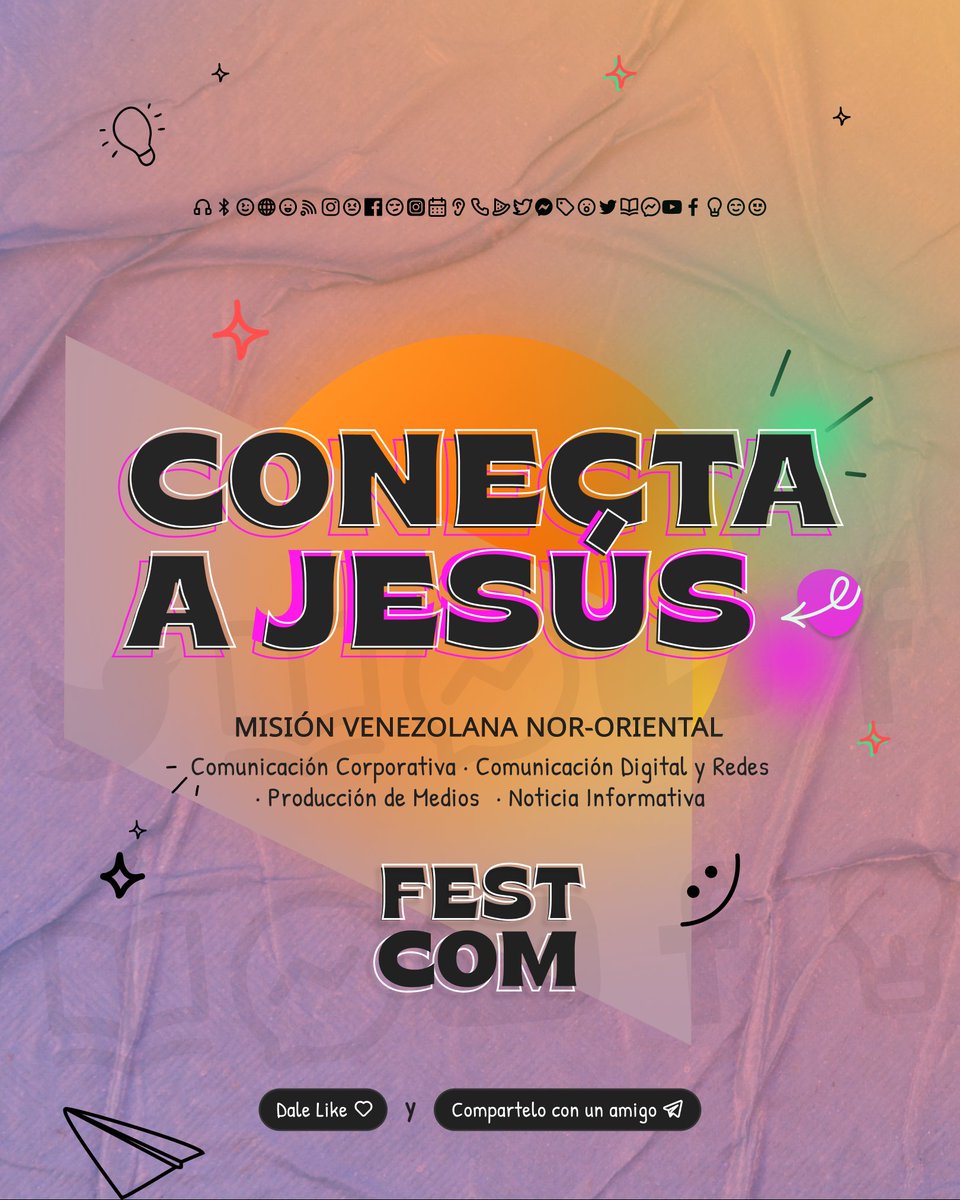 mivenoriental's tweet photo. ¡Es hoy! 😍😍😍

El FestCom "Conecta a Jesús " de la Misión Venezolana Nor-Oriental inicia este día con la participación de @UVOriental y @HopeMediaVE @hopemediavzla 🙌🏼🙏🏼

#PasiónMVNOr #YoIré https://t.co/oOj9vbTht4