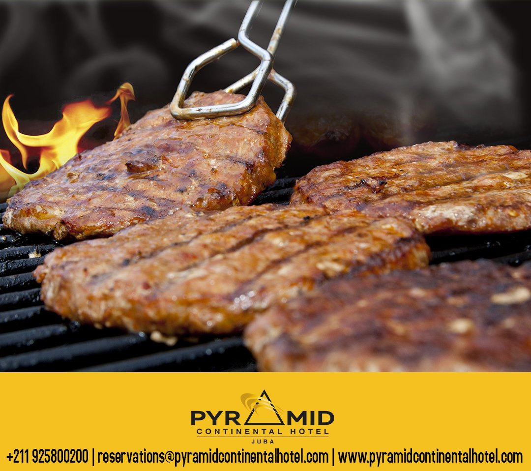 hotel_pyramid's tweet photo. It’s gonna be a Chillin n Grillin weekend!
You don’t want to miss Pyramid Continental Hotel’s #WeekendBarbecue
This Friday and Saturday from 5pm to 10pm.
For more information Call: +211 925800200
#PyramidContinentalHotel #Juba #SouthSudan #Weekend #BBQ https://t.co/Ha4SrmG3Qe
