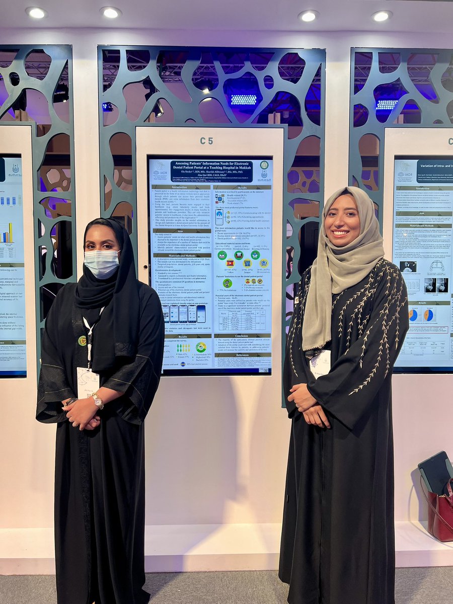 DrAlaaQari's tweet photo. It was a wonderful journey supervising this unique research project along with Dr. Sharifah AlDossary #healthinformatics 

Congrats Dr. Ola Sheiko on your successful presentation at the conference 👏🏻👏🏻 https://t.co/ToPEpUtWC9