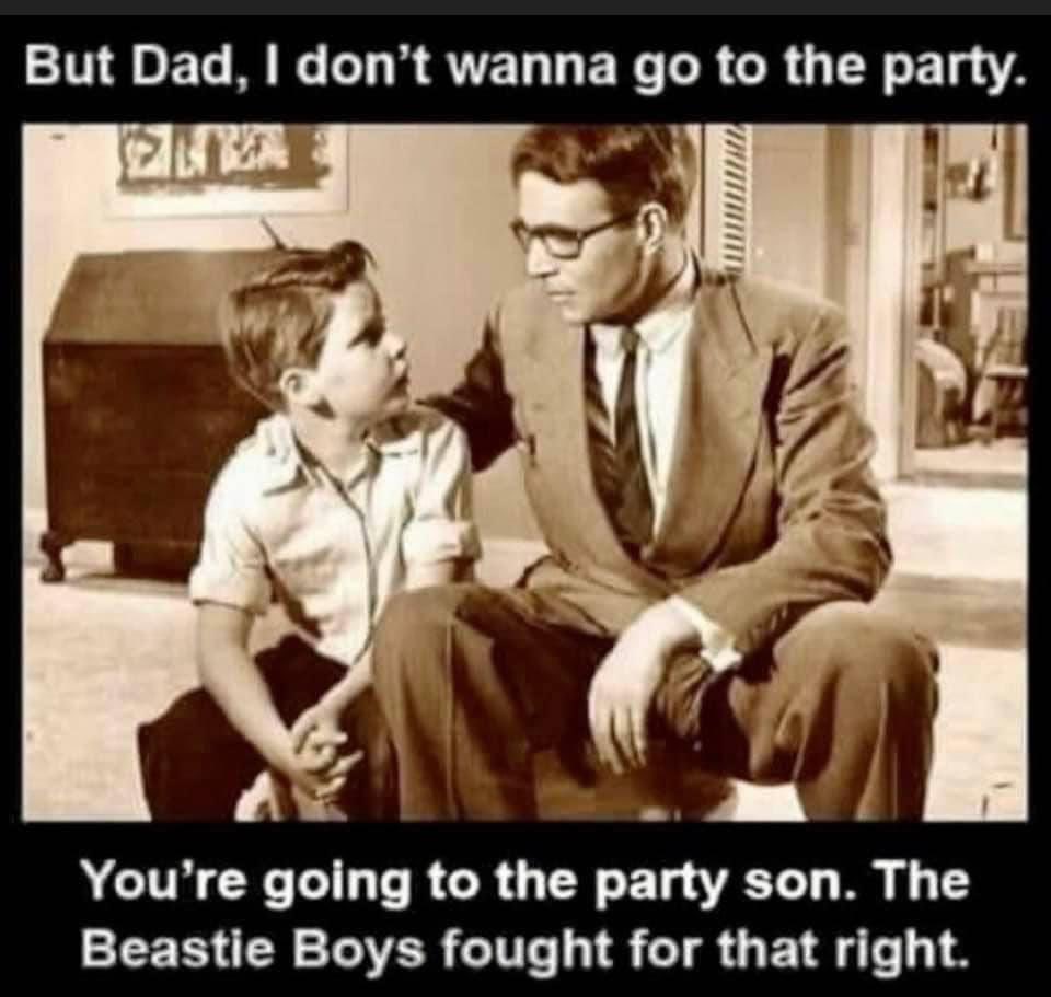 heatherhunterdc's tweet photo. LOL. #GenX parenting advice to give to your kids  @beastieboys https://t.co/FrYIjp2I5L