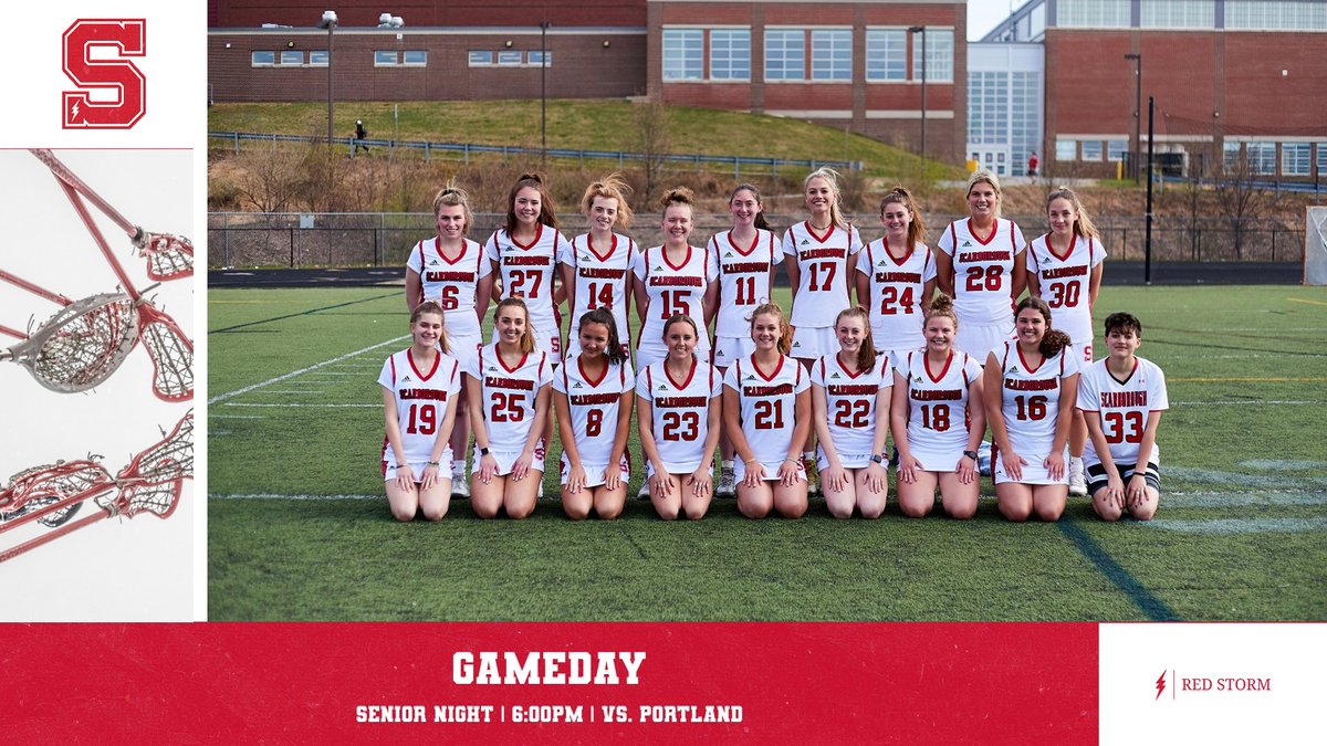 redstorm_sports's tweet photo. Girls Lacrosse 🥍 | GAMEDAY 📢 | Senior Night 🎓
🆚 | Portland
🕕 | 6:00PM
📍 | Scarborough High School
#GOSTORM #STORMLACROSSE https://t.co/Szu1mRpugY