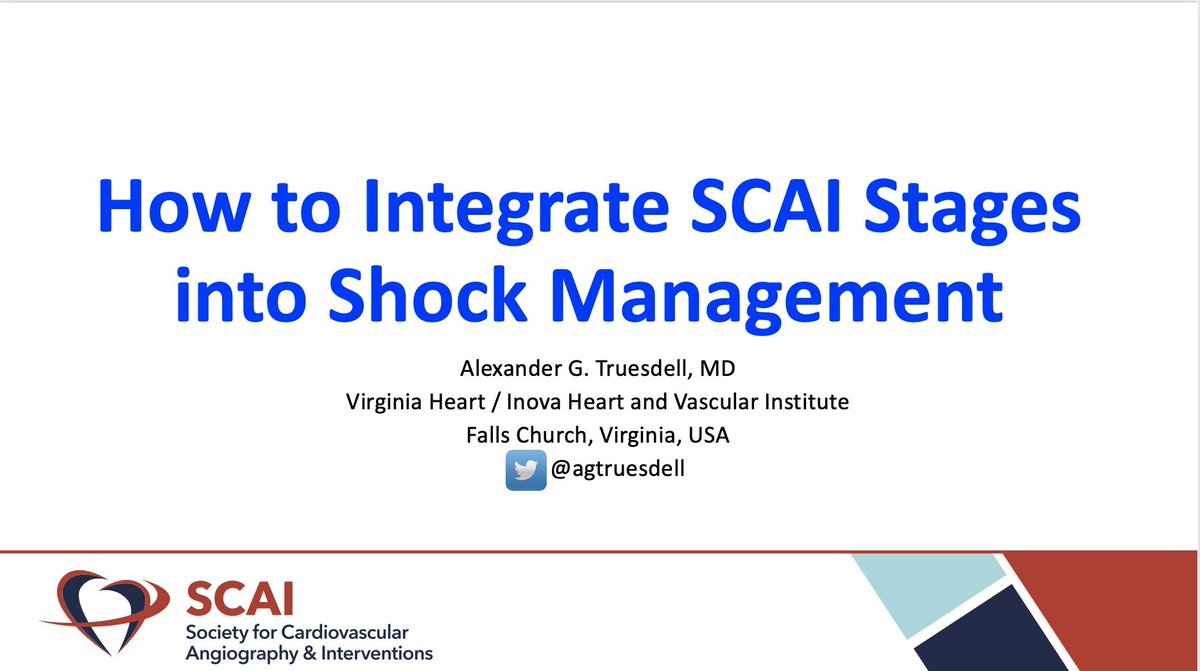 agtruesdell's tweet image. 1/2 #SCAI2022: “How to Integrate SCAI Stages into Cardiogenic Shock Management”⚡️💥… #TeamOfTeams @scai