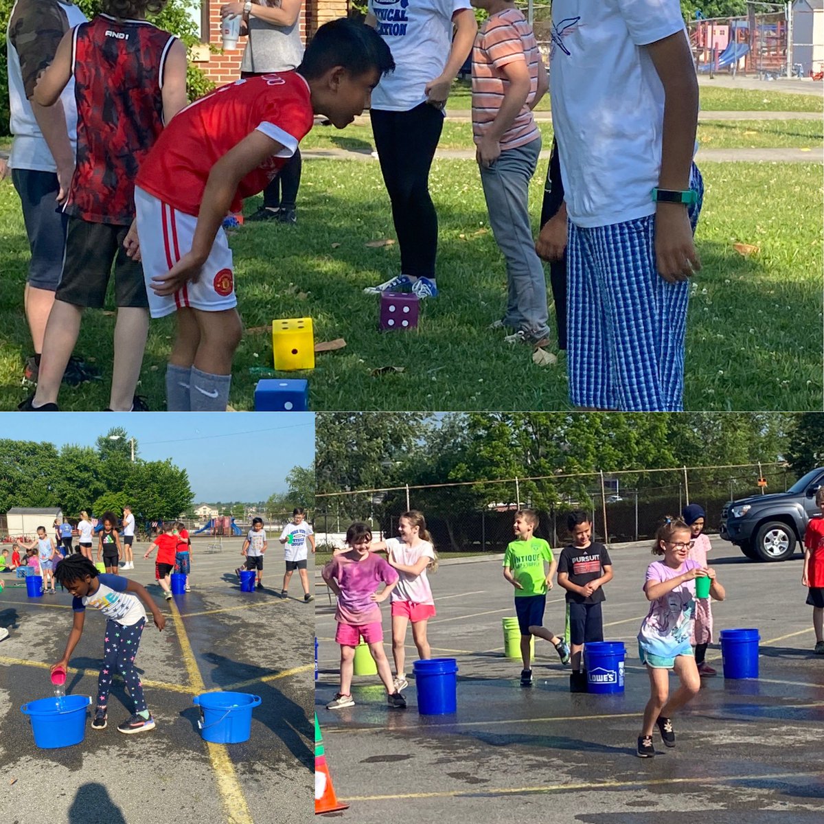 #ParkViewPandas are kicking off the excitement for PE Funday! Our encore team plans the very best, sweaty, messy, wet fun! #PutnamProud