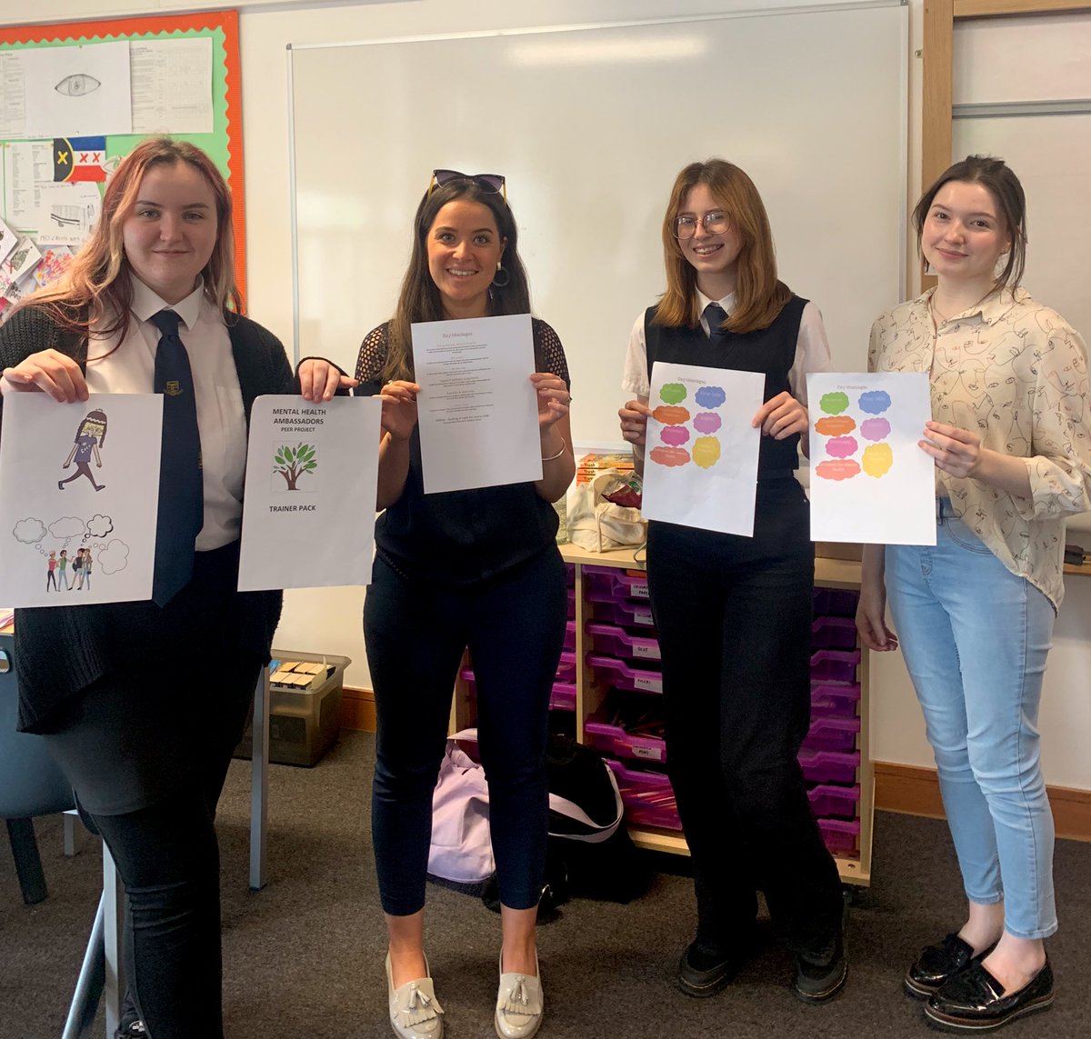 GFHSDRAMA's tweet photo. Very proud of our Mental Health Ambassadors at @Greenfaulds_HS ⭐️
Well done to those who trained our S2 pupils during PSHE &amp; delivered today’s workshops for our S1 Mental Health Day 🧠🧘🏽‍♀️📝💪🏼💗 
#HealthandWellbeing #GHSsuperstars #BeKindToYourMind https://t.co/m4kp1XQiwo