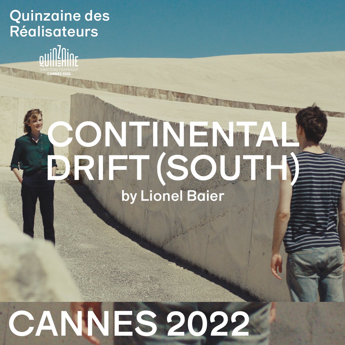 #worldpremiere #swissfilms  <a href="/Quinzaine/">Quinzaine des Cinéastes</a> <a href="/Festival_Cannes/">Festival de Cannes</a> CONTINENTAL DRIFT (SOUTH) by Lionel Baier
Sunday, May 22, 15:00h, Théâtre Croisette
Production: Bandita Films, Les Films du Losange, <a href="/RadioTeleSuisse/">RTS</a> 
#swissfilms #swisstalent #quinzainedesrealisateurs <a href="/RitaProductions/">RitaProductions</a>