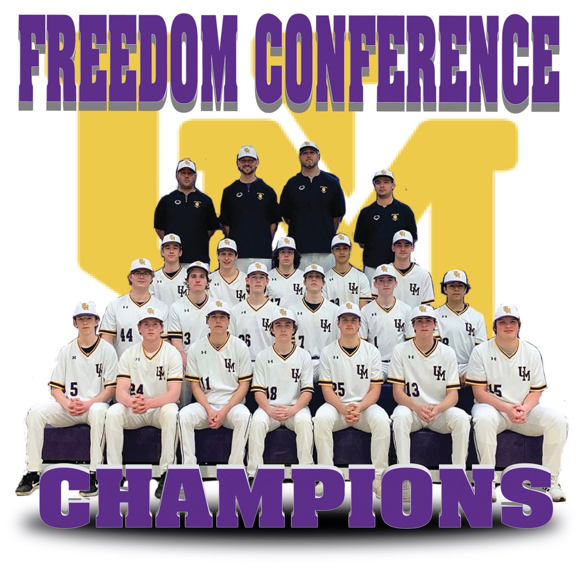 Congratulations to UMHS Baseball Team as they are SOL Freedom division Champs! The baseball team also earned the 12th seed in district one playoffs! UM travels to Strath Haven on Monday, 4 pm start time!