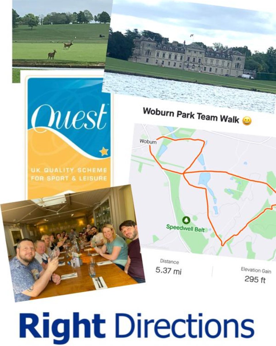QuestInLeisure's tweet photo. This time last week, we took a scenic route round Woburn for our Team Outing! Here are some of our highlights from the day!
#rightdirections #team #quest #wellbeing #timetotalk https://t.co/BVKezYOQB0