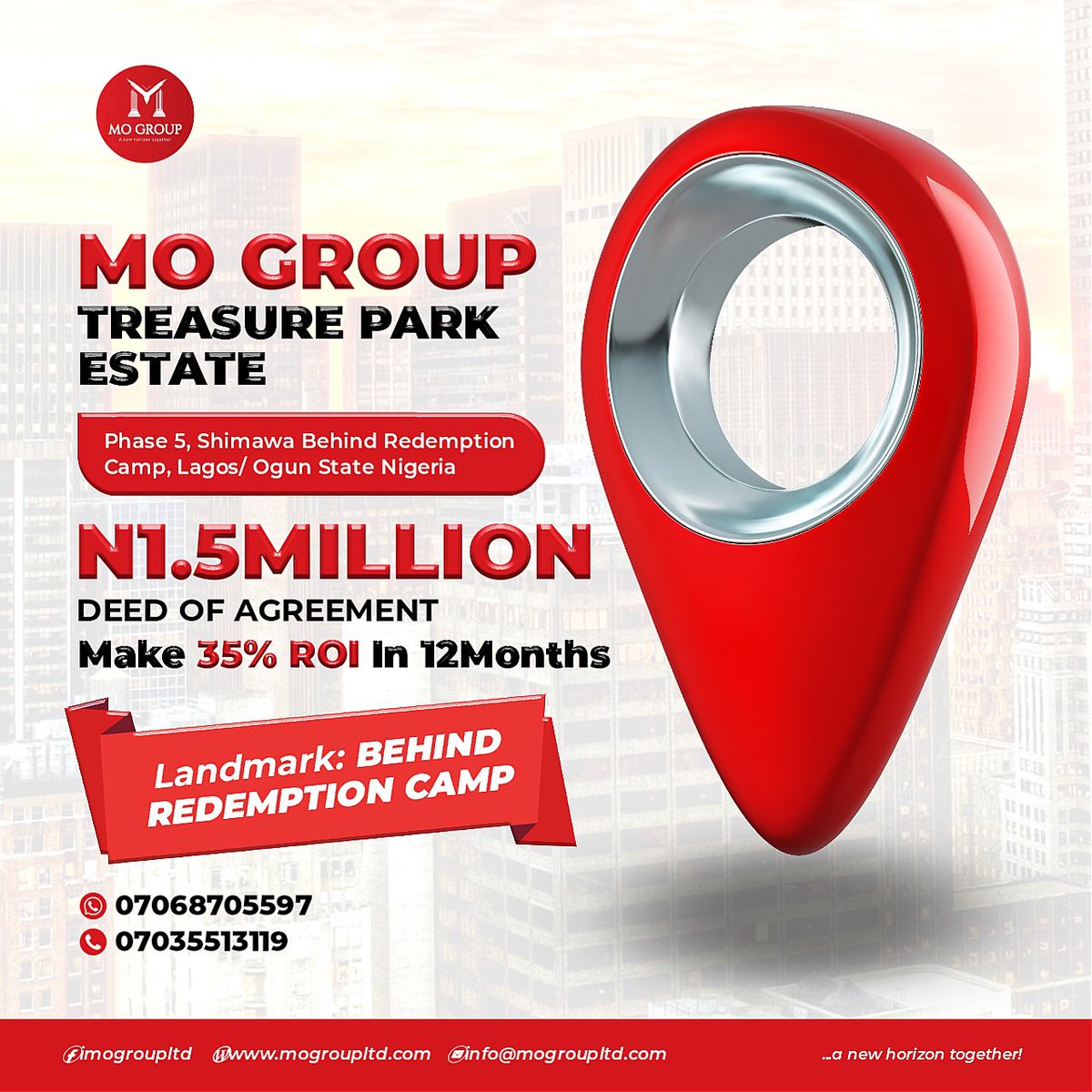 mogroupltd's tweet photo. Start buying affordable land.

Our offer 

Land Location: Treasure park estate / Shimawa 

Full plot 1.5m

Buy in Square Meter N2950 https://t.co/fL48YU5dlB